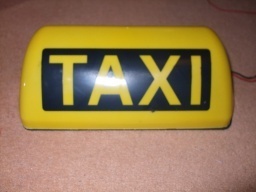 Transparent Taxi , magnetický , 12 V - 6