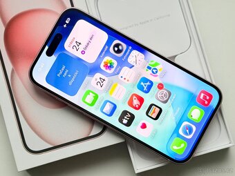 iPhone 15 Pink BATERIE 100% TOP - 6