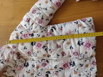 Zimni bunda - bila, ruz.kvety (80/86) - 6