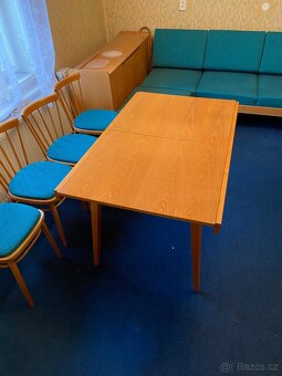 Obývací stěna, gauč, křesla, židle, stůl - 6