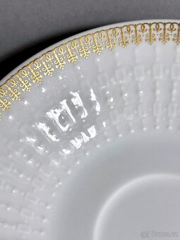 Vintagní moka šálek s podšálkem. - 6