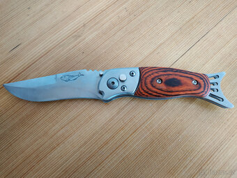 Zavírací kapesní nůž Columbia + vystřelovací nůž - 6