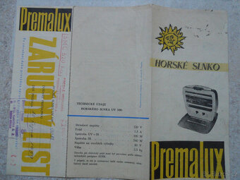 Horské slunce Premalux UV 100, solux, funkční, brýle Mima - 6