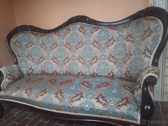 Starožitna sofa 2 křesla - 6