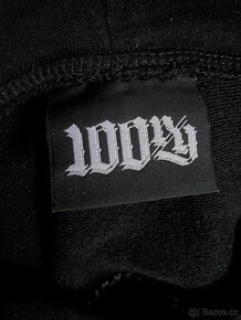 Mikina čierná s výšivkou 100ry oversized S/M - DAME - 6