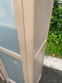 IKEA Hemnes vitríny - šedohnědé - 2 kusy - 6