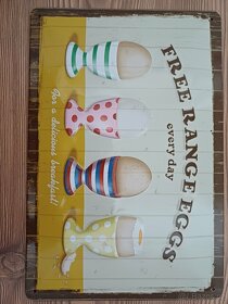 Plechové obrázky/dekorace - 6