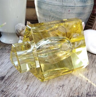 Starý velký Flakon Moser na Parfém 15 cm výška. - 6