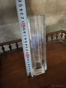 Skleněná váza Václav Hanus 60.léta - 6