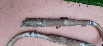 Výfuky Jawa 250/350 kompletní + kolena originál - 6
