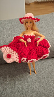 háčkované šatičky na barbie - 6