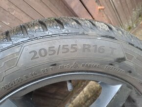 AL kola Ronal 5x112 R16 zimní pneu Barum Polaris 5 - 6