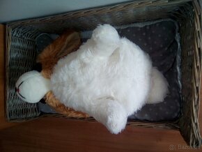 Plyšový pes plyšák RETRO starožitný - 6