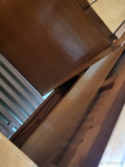 Masivní dřevěný "učitelský " stůl s prodloužením - 6