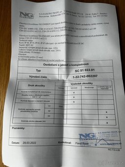 Zásuvková skříň nástěnná SC 51 022 E.01 jištěná s chráničem - 6