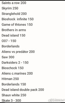 Hry na xbox 360 ceny v textu od 150 - 6