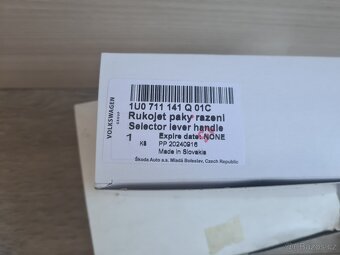 NOVÁ Řadící páka Octavia 1, Edice 4x4 6q ORIGINÁL - 6