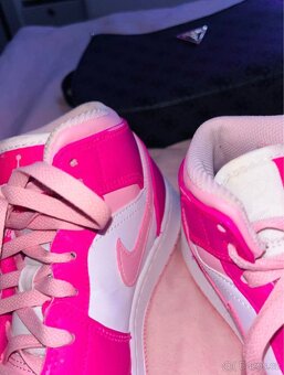 Jordan 1 Mid Fierce Pink Růžovo-Bílé Dámské Boty - 6