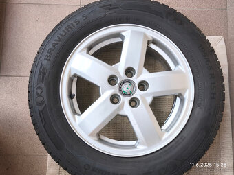 4 x al kola Škoda 5x100 15 + letní pneu 195/65 R 15 H - 6