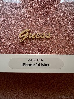 iPhone 14 plus Barbie třpitivý obal pouzdro luxusní Guess - 6