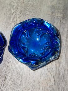 Retro popelník hutní sklo - 6