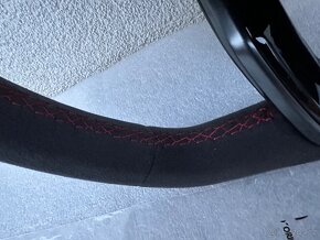 Audi sportovy volant alcantara cerveny RS3 RSQ3 RS4 RS5 - 6