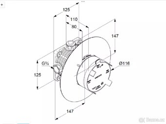 Podomítkové těleso Vigour - nové - 6