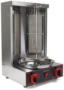 Nový plynový kebab grill o výkonu 3000W/6 kg masa - 6