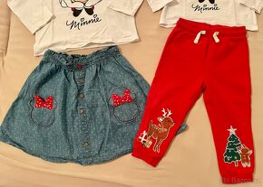 Dívčí vánoční sourozenecký set Minnie vel. 92 a 122 - 6