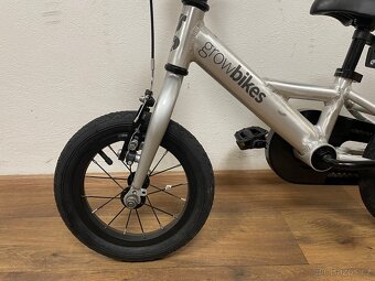 Dětské kolo Growbikes 12” stříbrné NOVÉ - 6