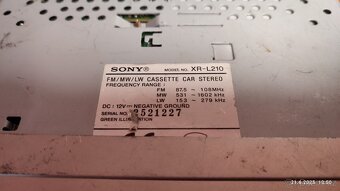 🎶 Autorádio Sony XR-L210 – funkčnà ✅ - 6