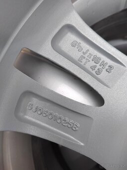 Prodám nové orig. Alu 16 5x100 ET 43 Škoda Fabia Roomster - 6