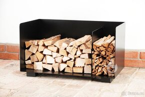 Stojan, zásobník na krbové dřevo 2-BOX Flop 80x45x45cm - 6