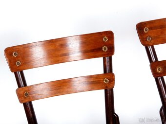 Krásné secesní jídelní +židle GT Thonet, No 654, 4 kusy. - 6