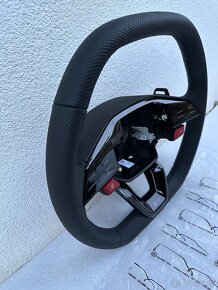 Audi sportovy volant perforovany cierny RS3 RSQ3 RS4 RS5 - 6