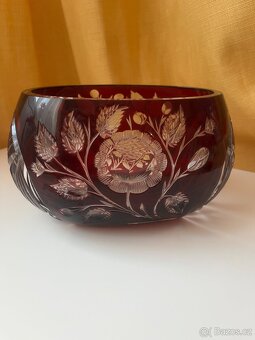 Rubínový koš / mísa - 6