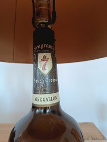 Stylová stolní lampa láhev whisky dovoz USA One gallon TOP - 6