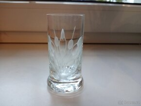 Velká váza, sklenička, čajový keramický set - 6