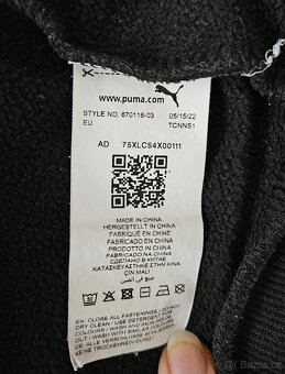 Bavlněná mikina na zip s kapucí PUMA 140–145 cm / 10 let - 6