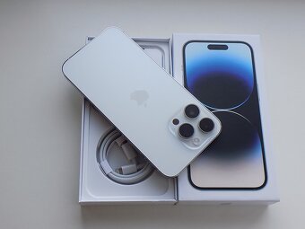 APPLE iPhone 14 Pro MAX 128GB Silver - ZÁRUKA - TOP STAV - 6
