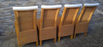 Ratanové židle 4 ks - 6