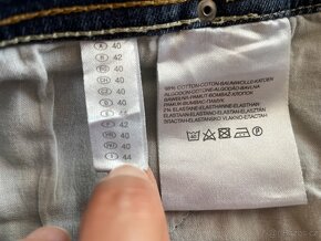 Strečová jeans sukně - 6