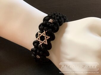 Paracord náramek (18 cm) black - 6