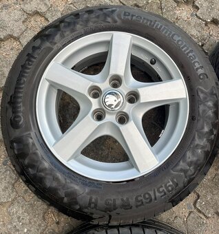 ALU KOLA R15 5x112 , 195/65/R15 Continental 6mm - 6