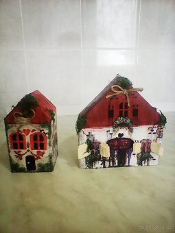 Malované dřevěné domečky-nové - 6