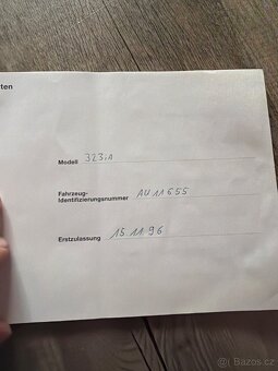 BMW e36 servisní historie knížka - 6