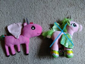 hračka plyšový pony, růžový jednorožec, koník Ikea - 6