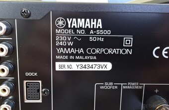 Yamaha A-S500 čierny STEREO zesilňovač / zesilovač - 6