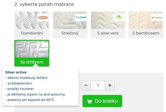 Matrace s koňskou žní 90x200 cm+ antibakteriální chránič - 6