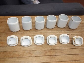 Porcelánové kořenky malé, 6ks, ROKOKO - 6